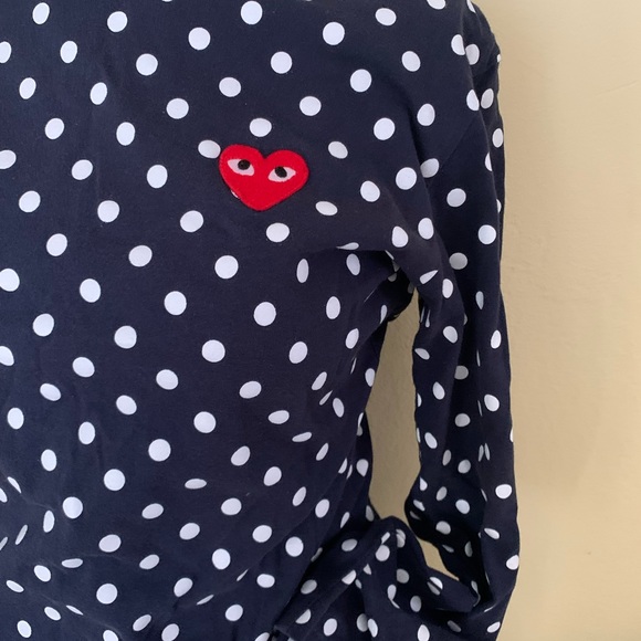 COMME DES GARCONS PLAY POLKA DOT SHIRT - Picture 3 of 13
